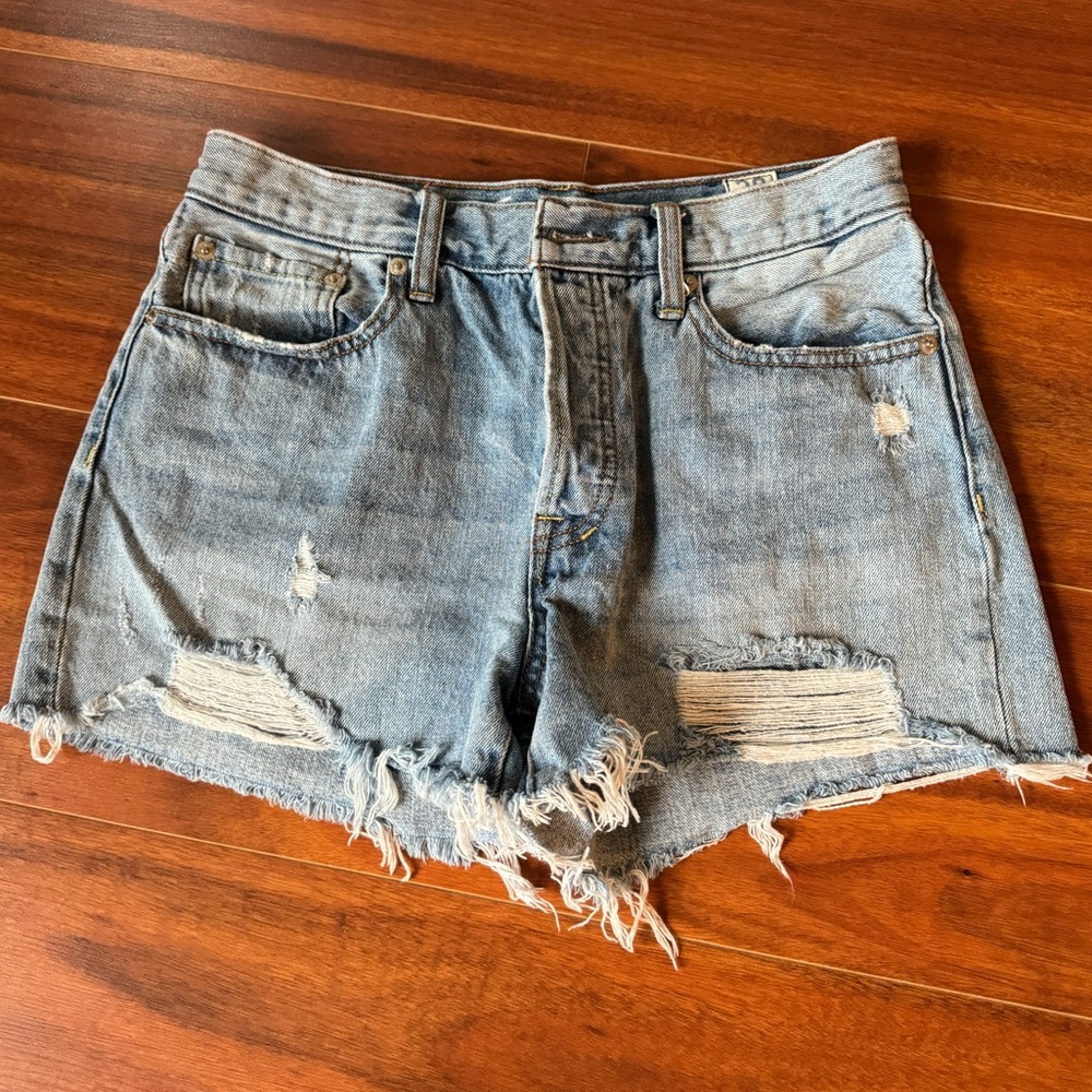 Free People denim shorts